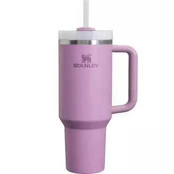 STANLEY Vacuum Quencher Lilac 1180ml Water Bottle Cold Insulated Stainless Steel Bottle Water Bottle Straw Mug Outdoor Dishwasher Safe Warranty лиловый