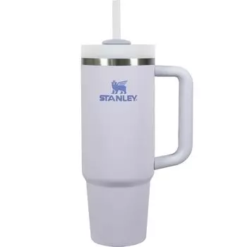 STANLEY Вакуумная кружка-непроливайка Dewdrop 880 мл Бутылка для воды с соломинкой Холодная изоляция Прочная бутылка для воды с крышкой Стакан Кружка Для улицы Можно мыть в посудомоечной машине Гарантия