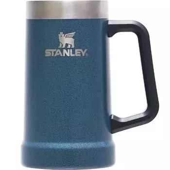 STANLEY вакуумная кружка Hammertone Lake Blue Beer Mug Пивная кружка с вакуумной изоляцией из нержавеющей стали для газированного холодного хранения на открытом воздухе, можно мыть в посудомоечной машине, гарантия