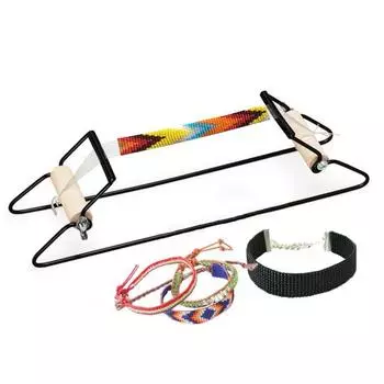 Станок для изготовления бисера, противоскользящий, без заусенцев, антидеформирующий, сделай сам, экономящий время, инструмент для вязания вручную из нержавеющей стали, аксессуары для рукоделия чёрный