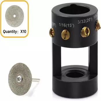 Станок для полировки вольфрамовых электродов, шлифовальная головка, инструмент для сварки TIG - с 10 шлифовальными дисками