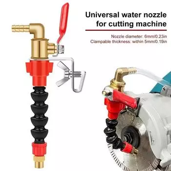 Станок для резки мраморной кирпичной плитки, универсальная насадка, угловая шлифовальная машина, насадка для охлаждающей жидкости, пыленепроницаемый инструмент чёрный