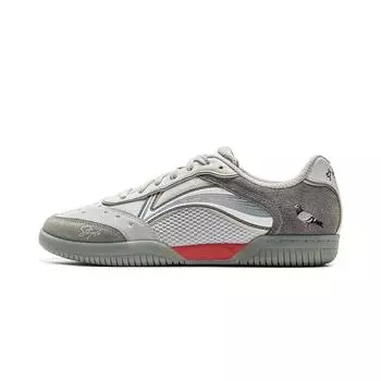 Staple X Li Ning Настольный теннис Модная спортивная мода Легкие Износостойкие Низкие Повседневные кроссовки Унисекс Повседневная обувь Серый AZGV145-2 38