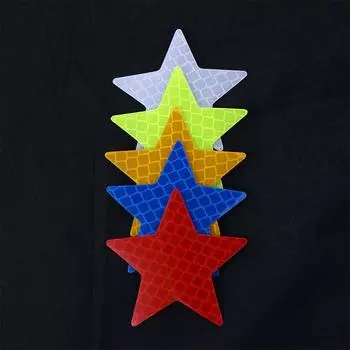 Star Bicycle Luminous Car Exterior Accessories Car Safety Mark Car Stickers Reflective Stickers