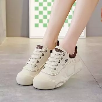Star board shoes spring 2024 new thick-soled lightweight white shoes casual muffin sports fashion women s shoes 10 35 хаки