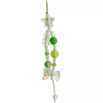 Star Bowknot Bead Pendant Phone Charm Hangings Rope Cute Phone Chain Strap Bag Decoration Lanyard Keychain Accessories 2