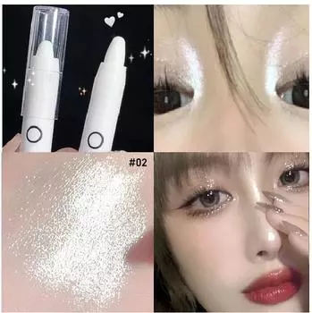 Star Diamond Highlighter Pen блестки Тени для век осветлитель макияж Осветляющий Silkworm Pen Матовый белый контур глаз инструменты для макияжа