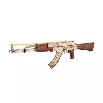 Star Exploration Hangul Hangul Руководство Robotime Штурмовая винтовка LQ901 Деревянная головоломка AK 47 ROKR Корея 3d головоломка