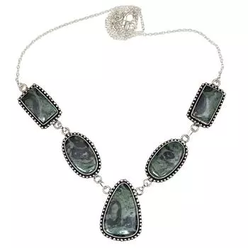 Star Galaxy Gemstone Mother s Day Handmade Silver Jewelry Necklace 20 in