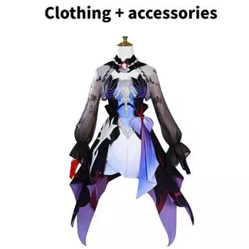 Star Honkai Rail Girl Cosplay Costume Polyester Fabric Accessories Anime Fans XS