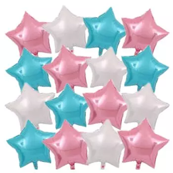 Star Large 45cm Star Aluminum Balloon Birthday Nursery School Kindergarten Boys Girls Children Festival Spring Admission Graduation Pink Light Blue