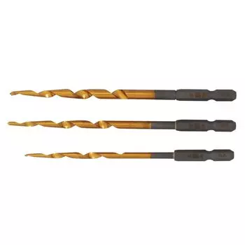 Star M HISU Titanium Coated Pilot Drill B Set (3 pieces) 75HT-SB