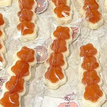 Star Pudding Squeeze Toy Stress Relief Simulation Food Pinch Sensory Toy Kids Adults A розовый