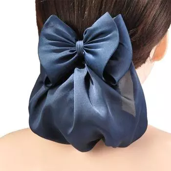 Star Ruffled Edges Hair Net Sweet Hairgrips Cover Net Professional Bow Snood Office Lady Style 3