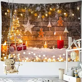 Звездный гобелен настенный новогодний рождественский подарок в стиле бохо фэнтези колдовство домашний декор 95x70cm