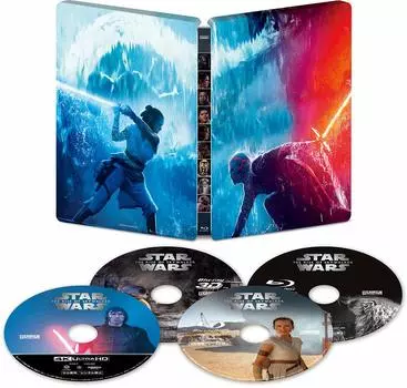 Star The Rise of Skywalker 4K UHD MovieNEX Steelbook ULTRA Wars [4K HD+3D+Blu-ray+Digital Copy+MovieNEX World] [Blu-ray]