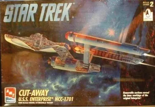 STAR TREK ENTERPRISE KIT by AMT CUT-AWAY U.S.S. NCC-1701 [item]
