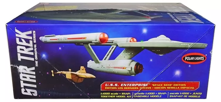 Star Trek Polar Lights Space Operation Star Trek Enterprise Emperor of the Universe 1/1000 NCC-1701 U.S.S Ver.