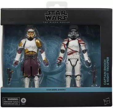 Star Wars Black Series Капитан Энох Ночная Звезда Асока коллекционная фигурка и солдат, Wars 6-дюймовый набор из 2 штук