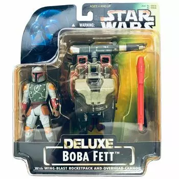 Star Wars Deluxe Figure Boba Fett with Wing Blast Rocket Pack
