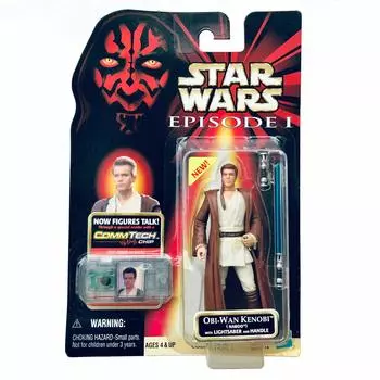 Star Wars Episode 1 Comtech Basic Figure Kenobi Naboo Version Obi-Wan