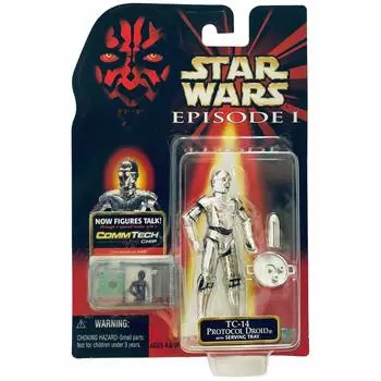 Star Wars Episode 1 Comtech Basic Figure Protocol Droid TC-14