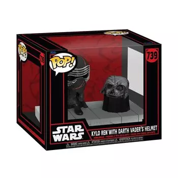 Star Wars Kylo Ren Deluxe Figure Funko Star Wars DELUXE KYLO REN WITH DARTH HELMET Funko POP! Deluxe- Darkside- POP! VADER S