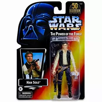 Star Wars Lucasfilm 50th Anniversary Black Series of the Package 6inch Action Figure Han WARS 2021 THE BLACK SERIES POWER OF THE FORCE PACKAGE 6inch