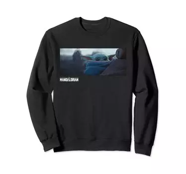 Star Wars Mandalorian Child Series Stills Sweatshirt чёрный