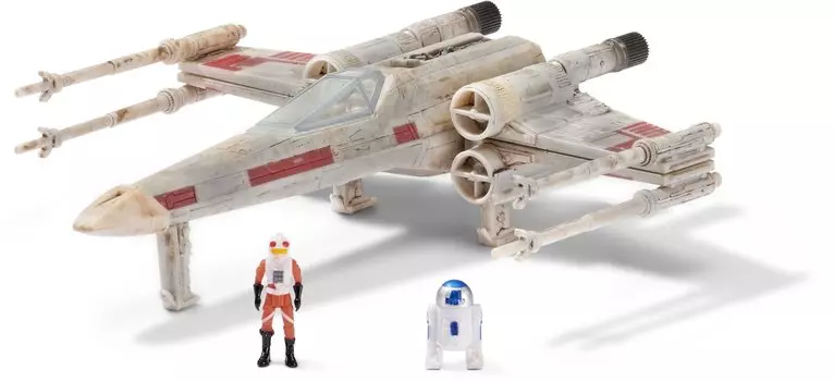 STAR WARS Micro Galaxy Squadron Starfighter Class Luke Vehicle с микрофигуркой Люка Скайуокера X-Wing Скайуокера - 5 1 и R2-D2