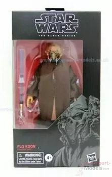 Star Wars The Black Series Plo Koon Toy Scale The Clone Wars Collectible Action Figure 6 чёрный