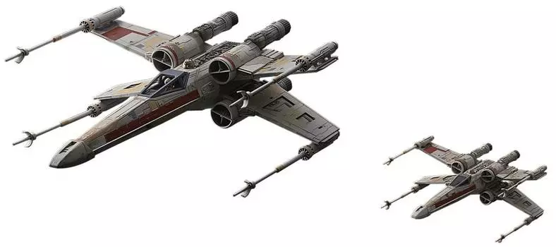 Star Wars X-Wing Starfighter Red Squadron Specification Special Set 172 Scale Plastic Model