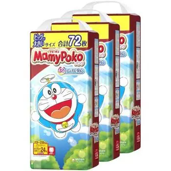 [Старая вещь] [Штаны больше, чем большие] Штаны Mamy Poko Подгузники Doraemon (13~28 кг) 72 шт. (24 шт. х 3) [Элемент дела]