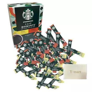 Starbucks Cafe Moment Ассорти из обычного растворимого кофе в индивидуальной упаковке, набор из 120 штук, поставляется с оригиналом [Оптовая покупка. Салфетка]