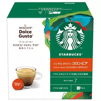 Starbucks Colombia Nescafe Dolce Gusto Special Capsule 12P x 1 Box [Regular Coffee]