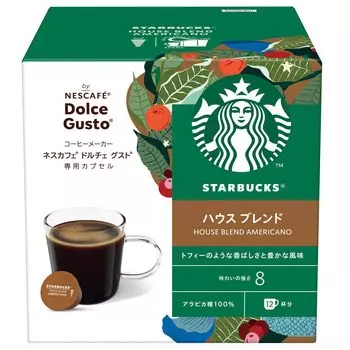 Starbucks House Blend Dolce Gusto Special Capsules 12P x 1 коробка Nescaf [Обычный кофе]