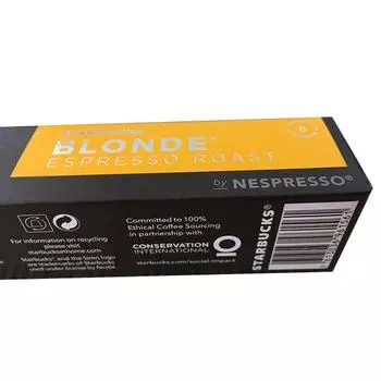 Starbucks Nespresso Blonde Espresso Roast 10 капсул