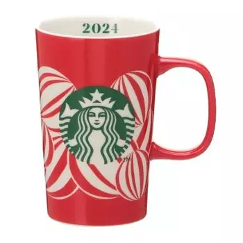Starbucks STARBUCKS Праздничная кружка 2024 КРАСНАЯ ЧАШКА 355 мл Кружка для кофе Starbucks Хэллоуин 2024 Рождество Красная Подарочная подарочная кружка Розовая красный