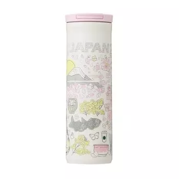 STARBUCKS Starbucks Tumbler Coffee Been There Series Бутылка из нержавеющей стали JAPAN Spring 473 мл Sakura Sakura Бутылка для воды Sakura Милая стильная Возвращение