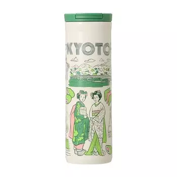 STARBUCKS Starbucks Tumbler Coffee Starbucks Japan Limited Kyoto Limited Бутылка из нержавеющей стали Been There Series My Bottle KYOTO l Кимоно Maiko белый