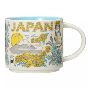STARBUCKS Starbucks Tumbler Coffee Starbucks Japan Limited Been There Series Кружка JAPAN Summer Sunflower 414 мл Милая стильная чашка Return Подарок на день рождения