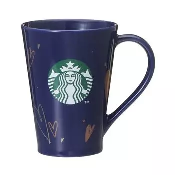 STARBUCKS Starbucks Valentine 2024 Кружка Синяя 414 мл Кружка Кофе Starbucks Navy Day Present 2024 Valentine s