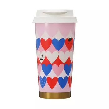 Starbucks Valentine 2022 Stainless Steel ToGo Logo Tumbler Tricolor Heart 473ml