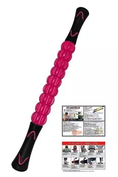 STARFIELD Массажный роликовый ролик для растяжки фасции Руководство по эксплуатации [Включая массаж] (розовый (Тип 2))