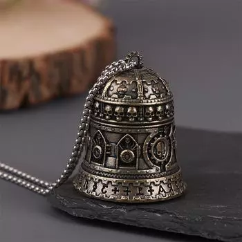 Starforged Warhammer 40K Доминация Колокол Оминиссии Адептус Механикус Медный кулон Ожерелье Подвеска для автомобиля with chain
