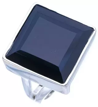 STARGEMS ® Кольцо из серебра 925 пробы с натуральным черным ониксом ручной работы 5 F0520