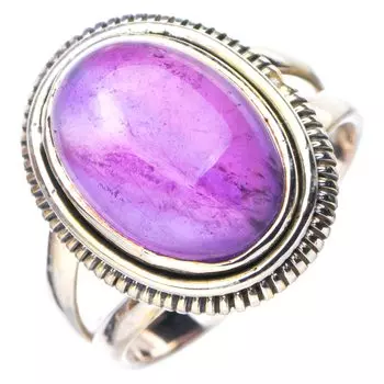 STARGEMS ® Кольцо из серебра 925 пробы с натуральным аметистом ручной работы 7 E7721