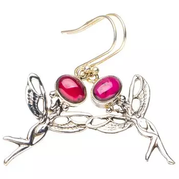 StarGems® Natural Amethyst Fariy Handmade 925 Sterling Silver Earrings 2 E6803