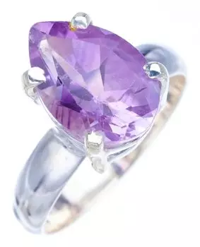StarGems® Natural Amethyst Handmade 925 Sterling Silver Ring 7.25 F2916
