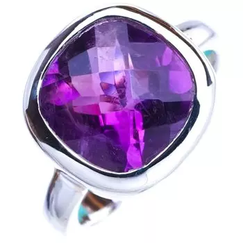 StarGems Natural Amethyst Handmade 925 Sterling Silver Ring 6.25 E9266